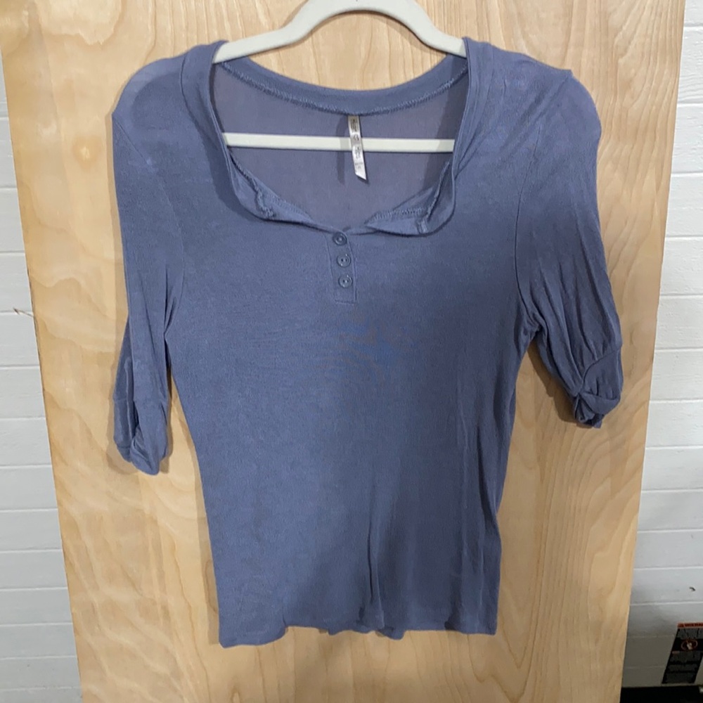 Half sleeve blue shirt